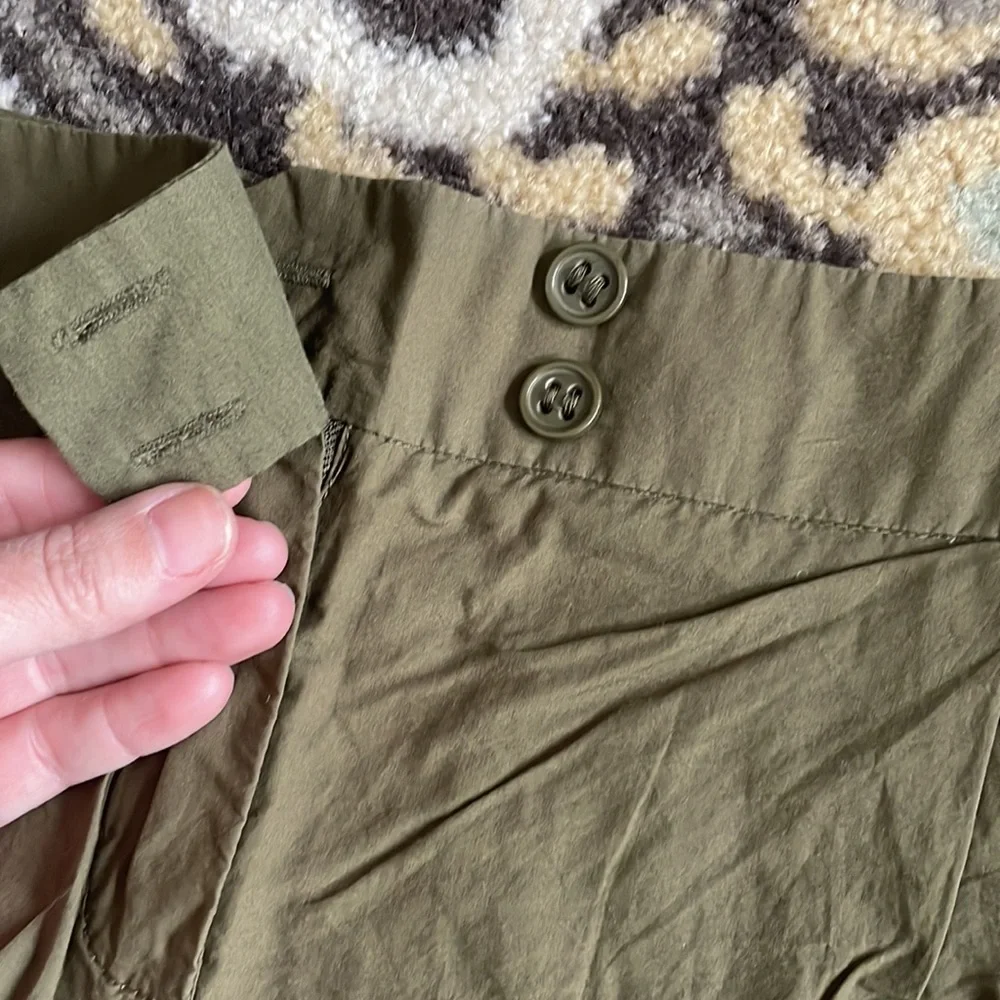 Olive Cuffed Shorts - Picture 2 of 5